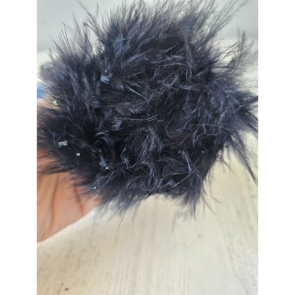 Pier 1 Witch hat feather sparkle ornament Xmas purple blue tree as is - Picture 7 of 7